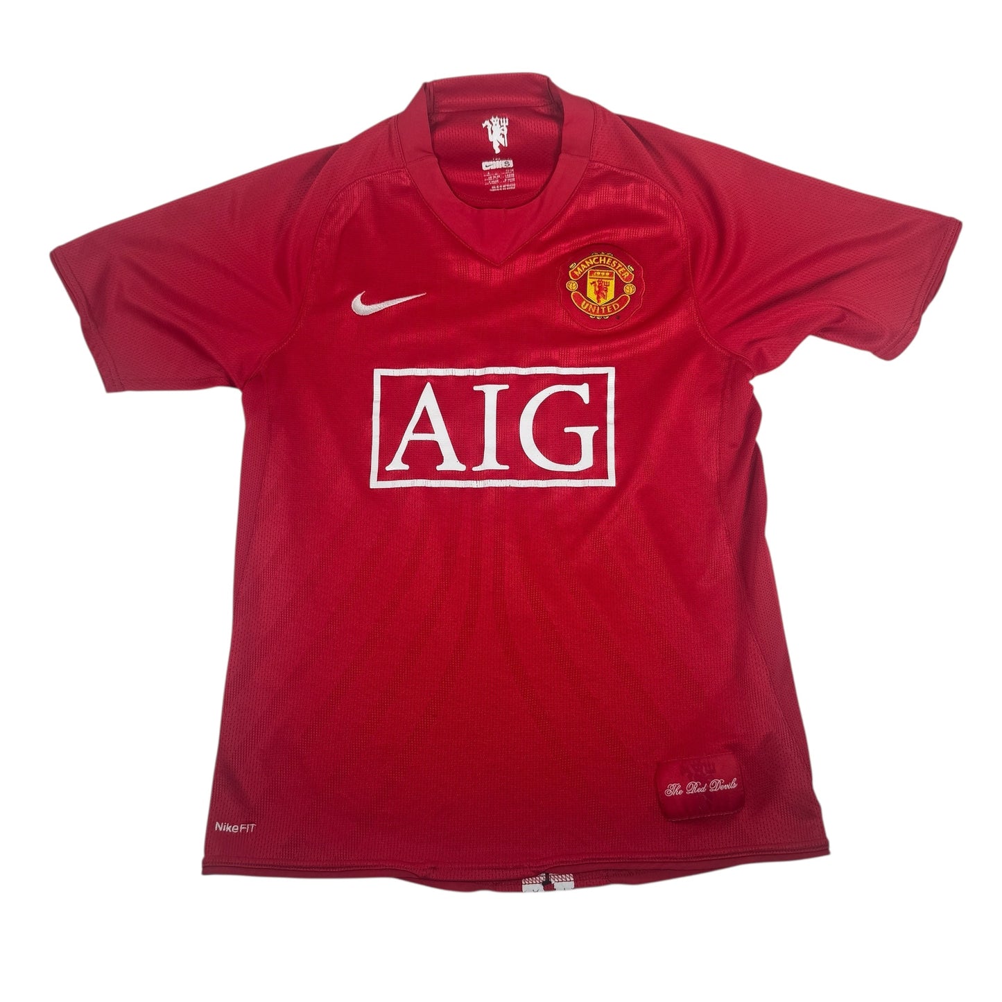 Manchester United 2007/2008/2009 Home Football Shirt Small