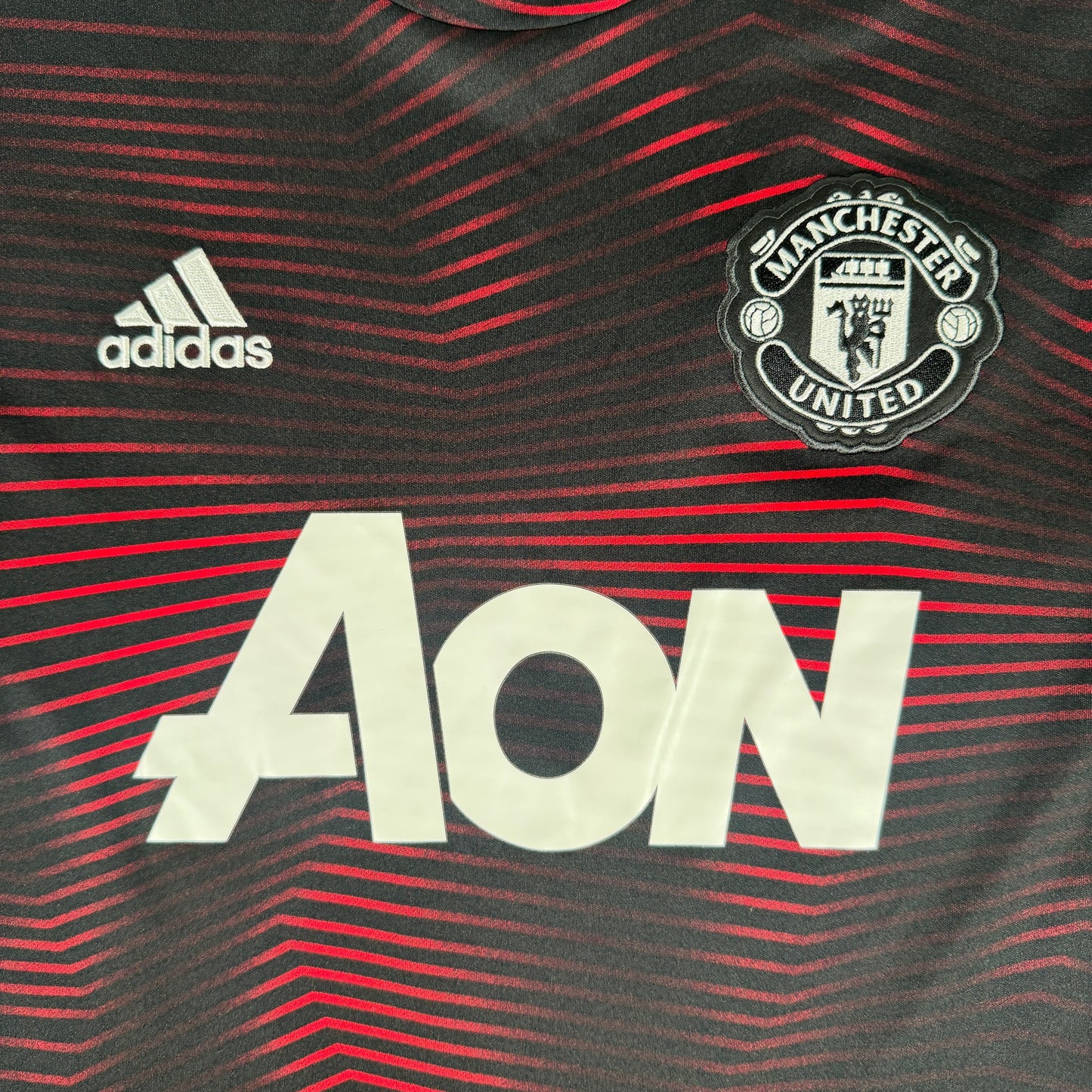 Manchester United 2018/2019 Pre Match Training Football Shirt Large