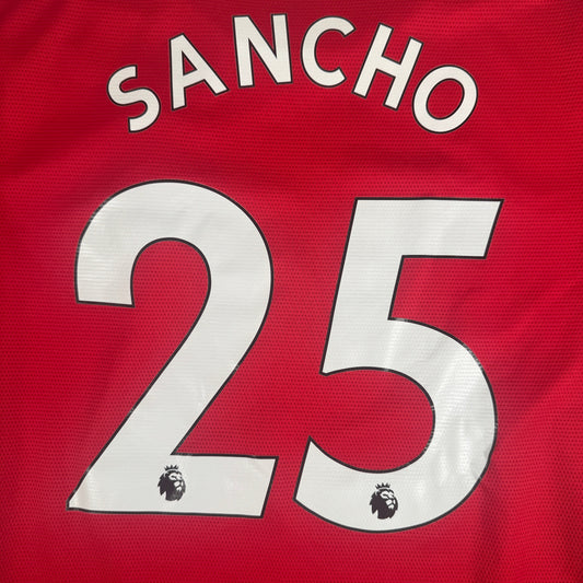 SANCHO 25 Manchester United 2021/2022 Home Football Shirt Large