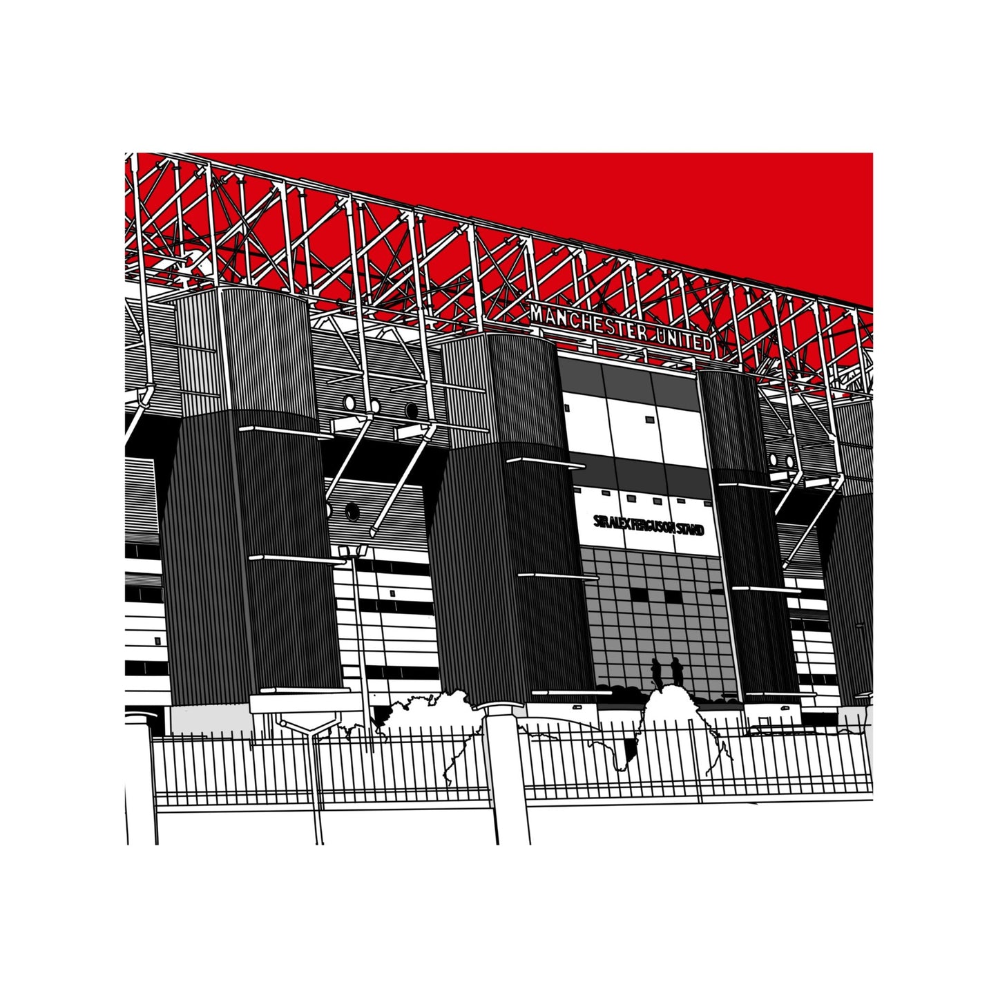 Manchester United Football Artwork - Old Trafford