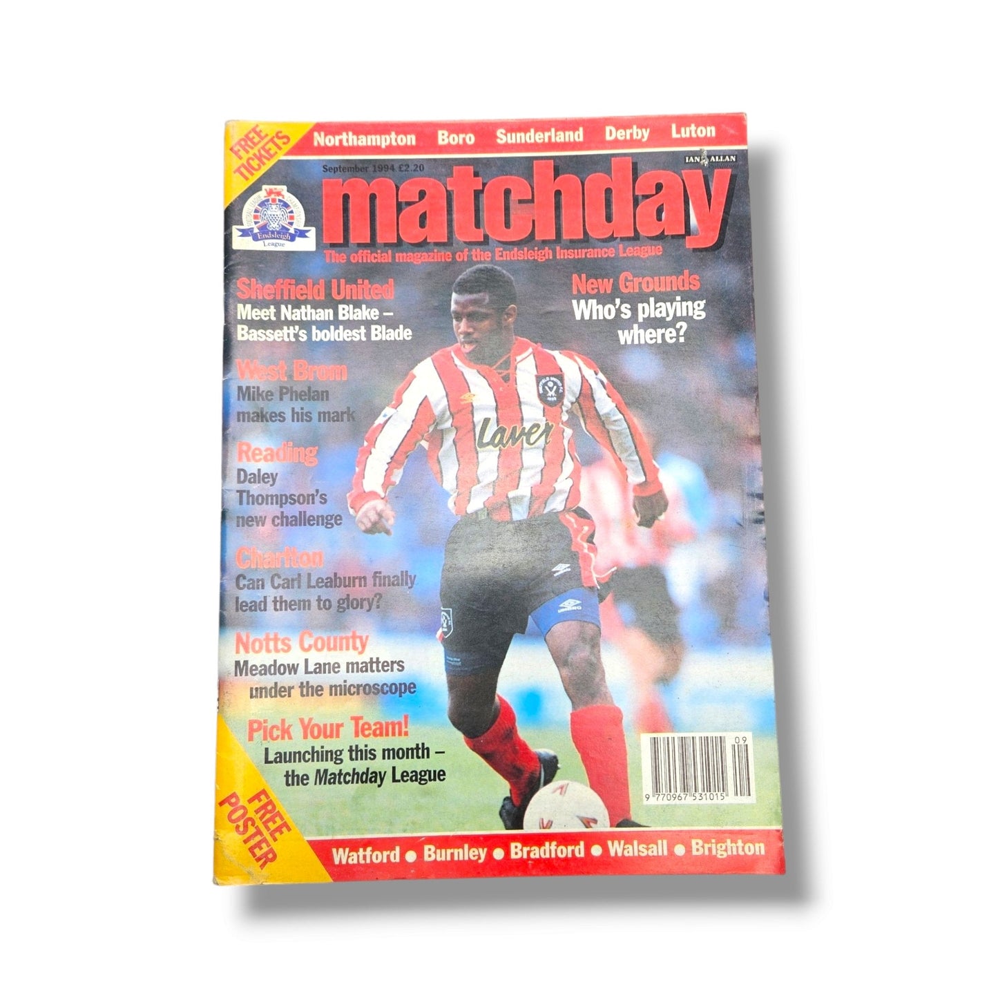 Matchday Football Magazine: 1994 Bundle (9 x Issues)