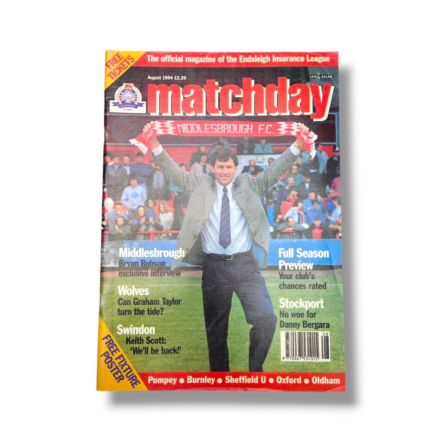 Matchday Football Magazine: 1994 Bundle (9 x Issues)