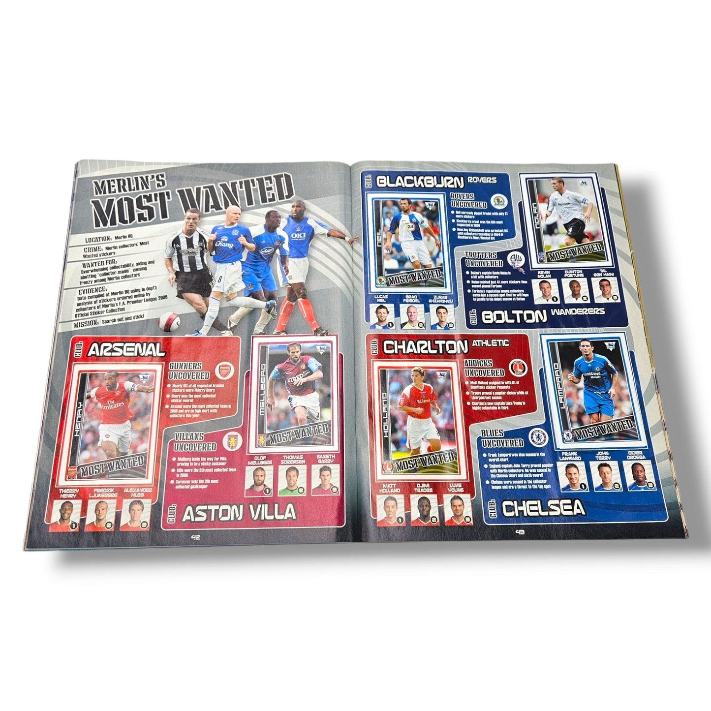 Merlin's FA Premier League Sticker Collection 2007 (85% Complete)