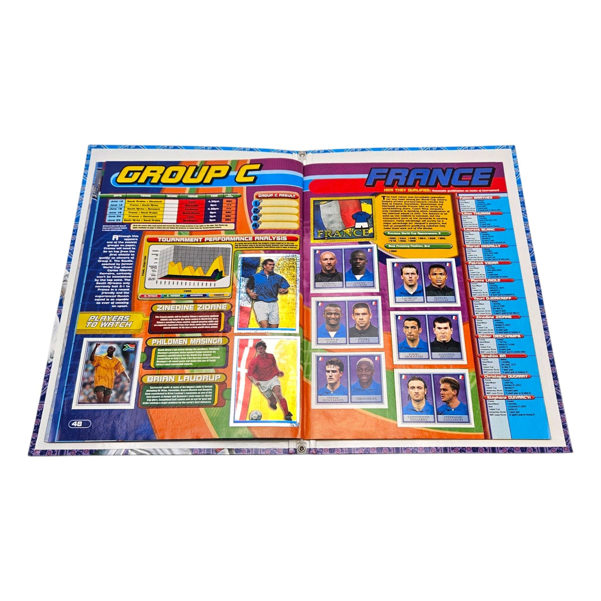 Merlin's Official England World Cup Sticker Collection 1998 (100% Complete)