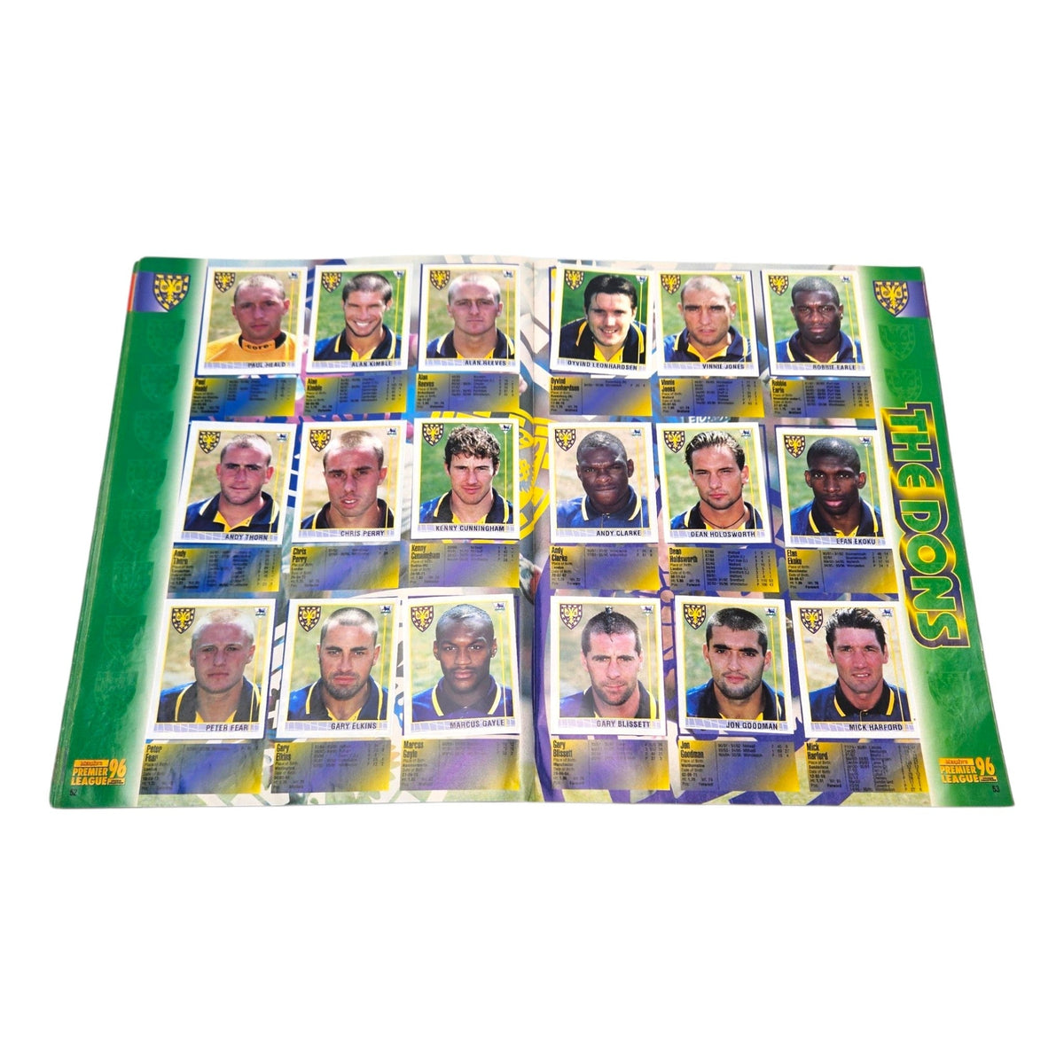Merlin's Premier League Sticker Collection 1996 (100% Complete)