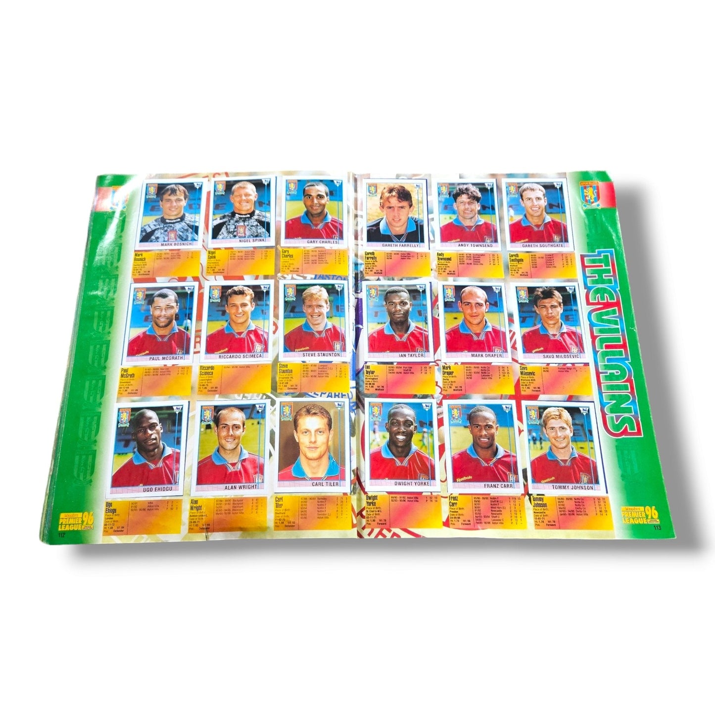 Merlin's Premier League Sticker Collection 1996 (90% Complete)