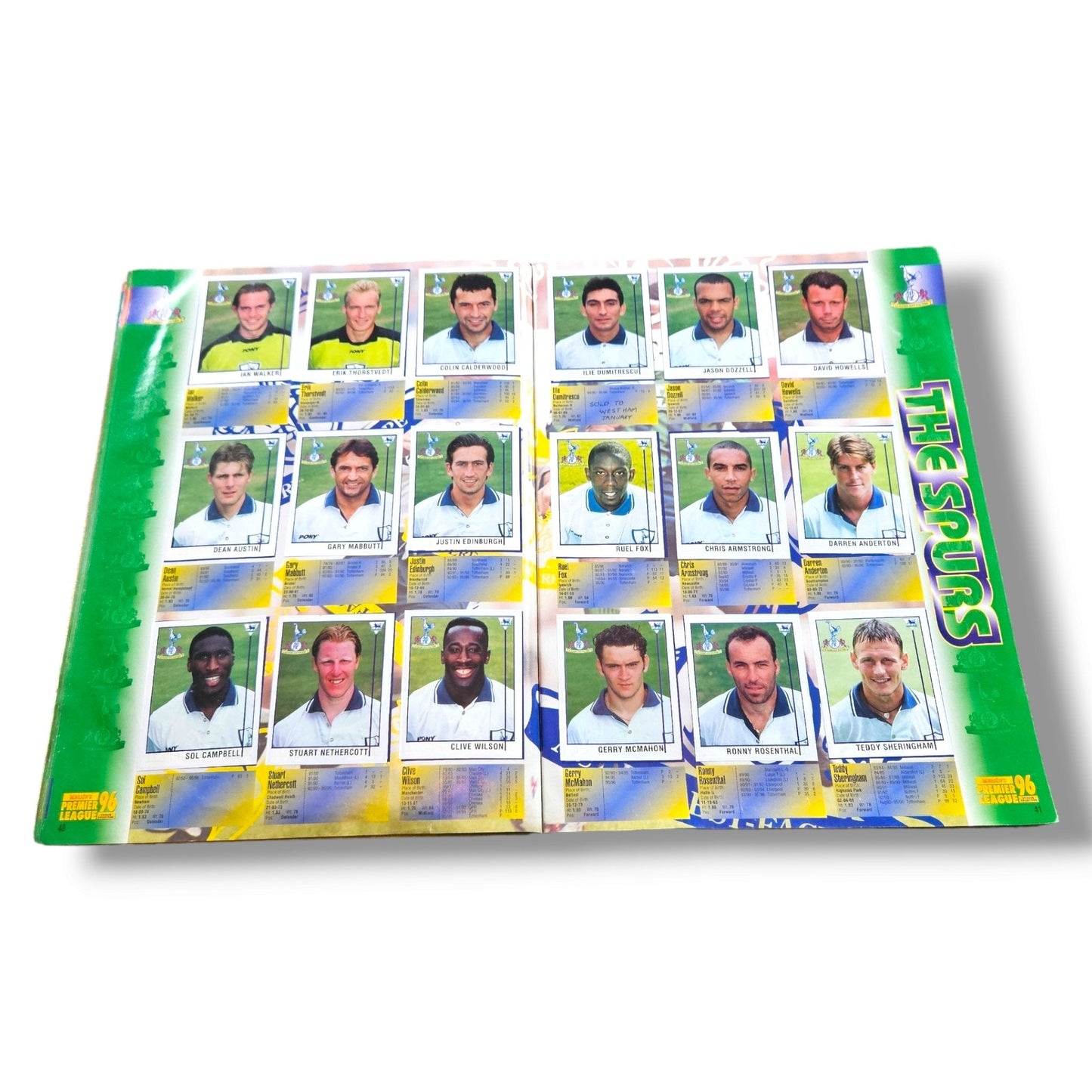 Merlin's Premier League Sticker Collection 1996 (90% Complete)