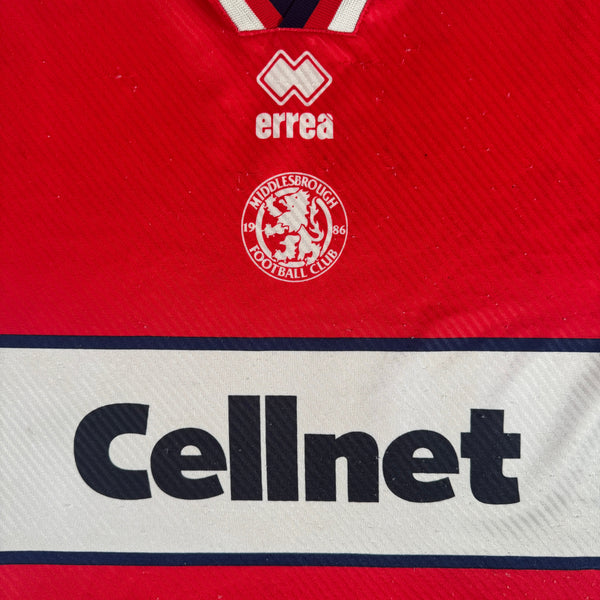 Middlesbrough 1997/1998 Home Football Shirt Medium