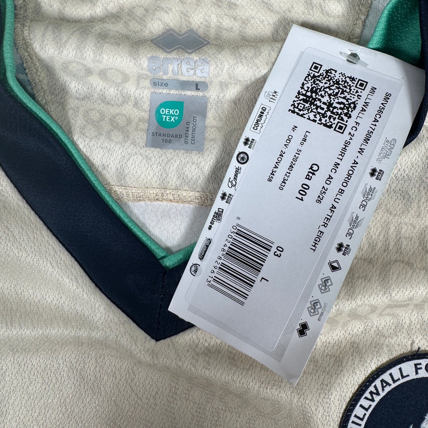 Millwall 2025/2026 Away Football Shirt Large BNWT