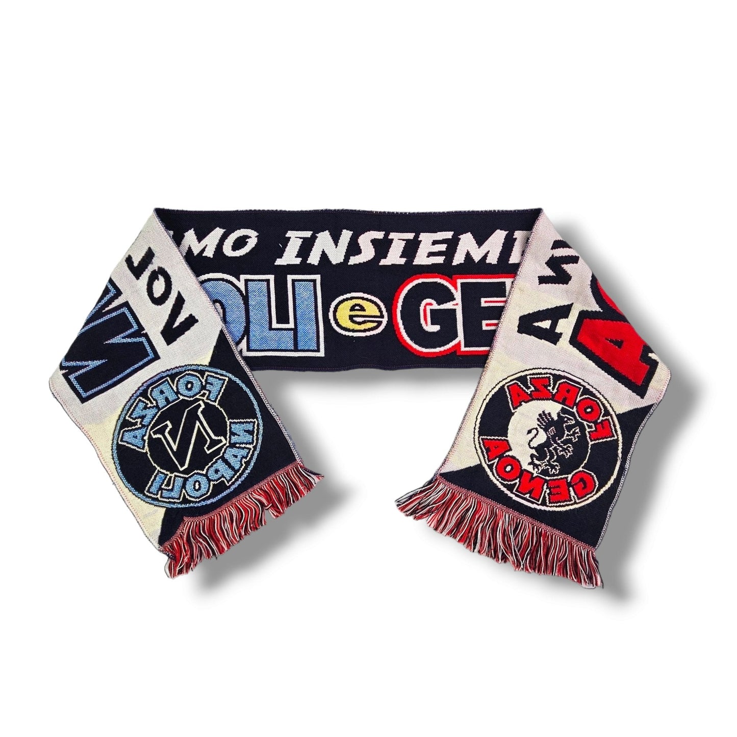SSC Napoli x Genoa Vintage Football Scarf (Half & Half)