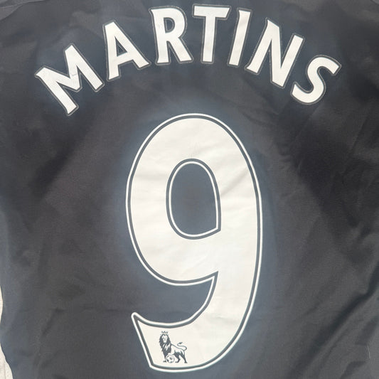 MARTINS 9 Newcastle United 2007/2008/2009 Home Football Shirt Small