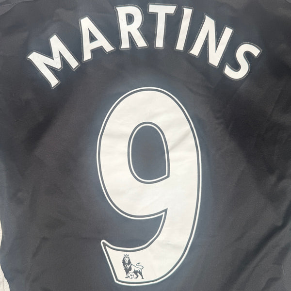 MARTINS 9 Newcastle United 2007/2008/2009 Home Football Shirt Small