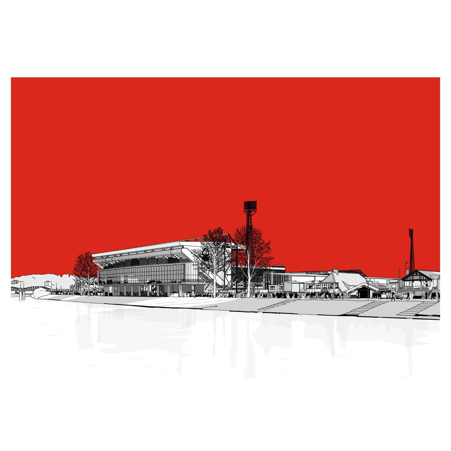 Nottingham Forest Football Artwork - The City Ground