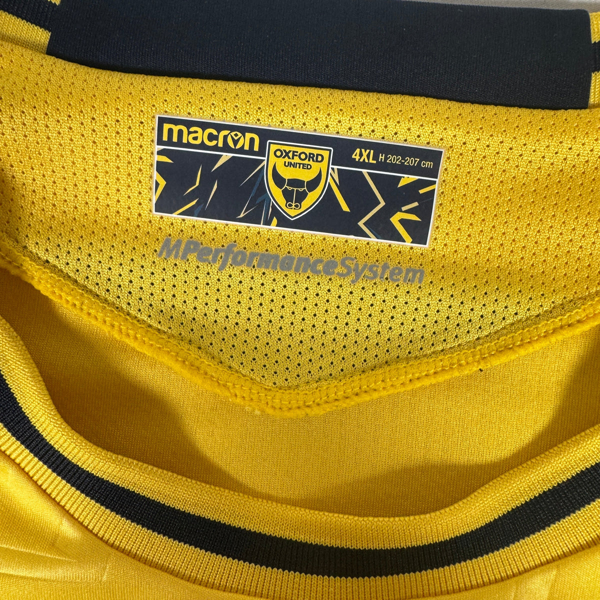 Oxford United 2022/2023 Home Football Shirt 4XL
