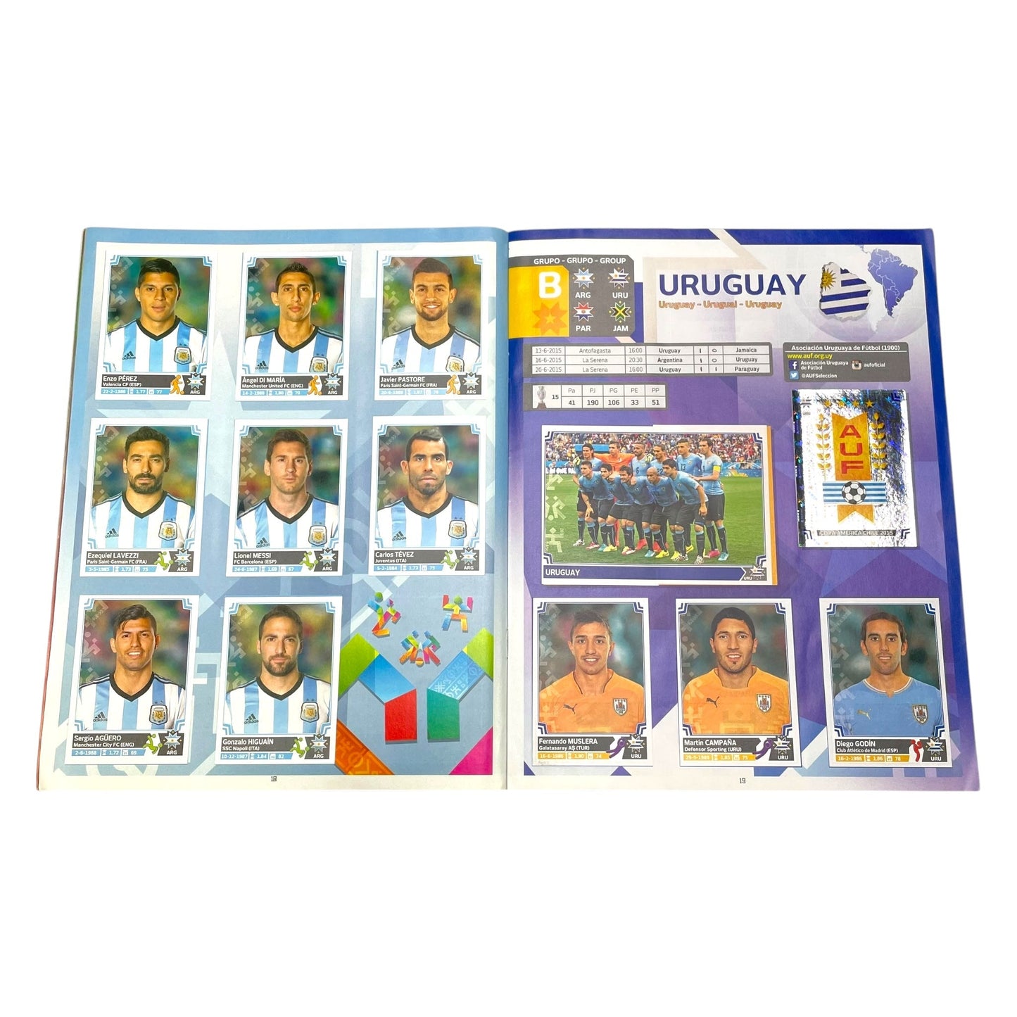 Panini Official Copa America 2015 Sticker Album (Complete)