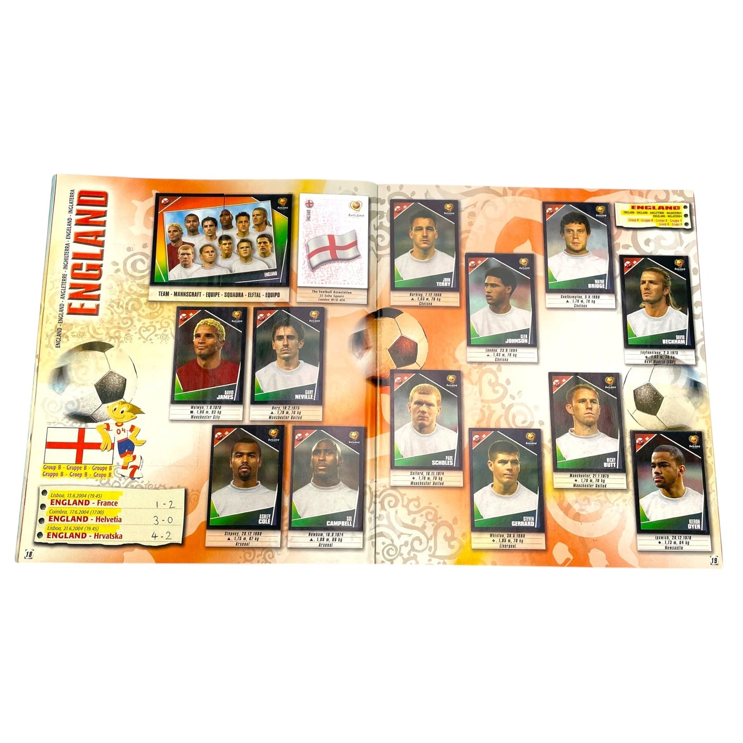 Panini Official Euro 2004 Sticker Album (Complete)