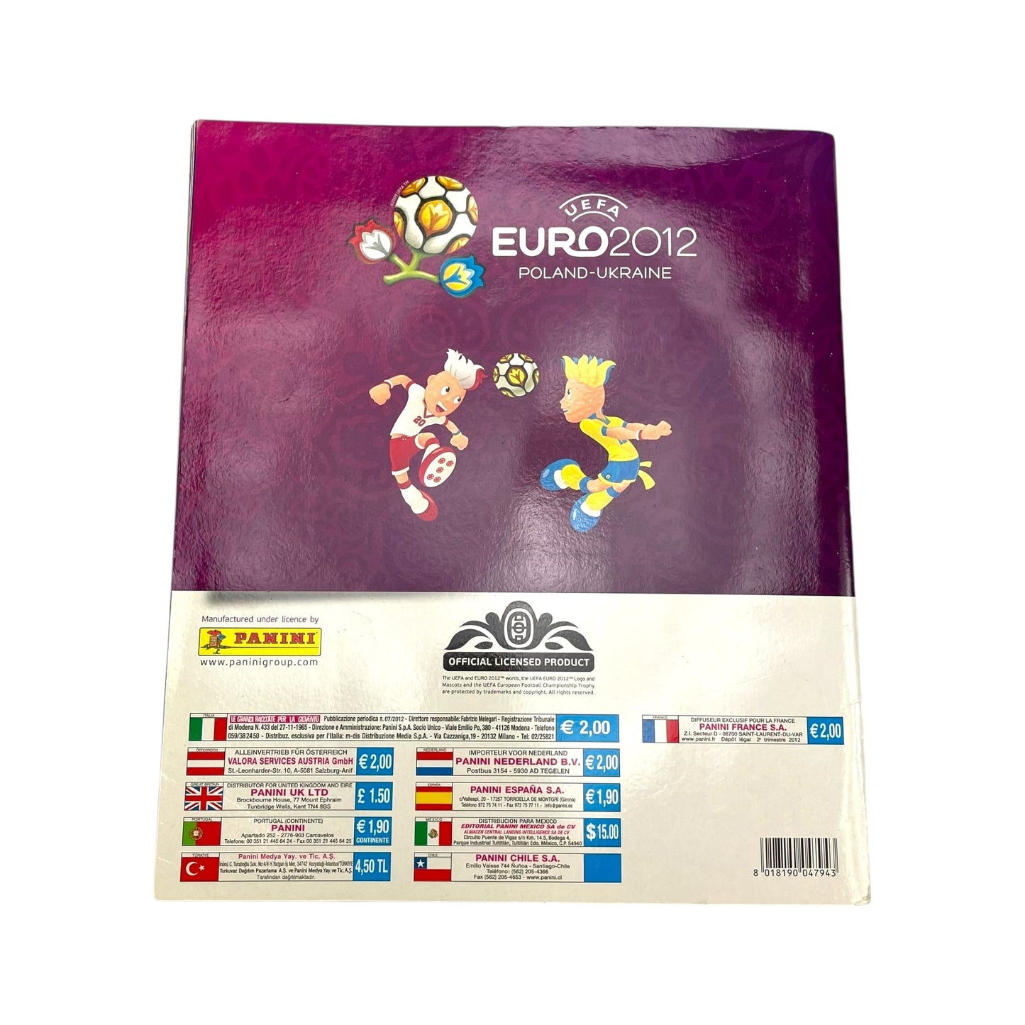 Panini Official Euro 2012 Sticker Album (Complete)