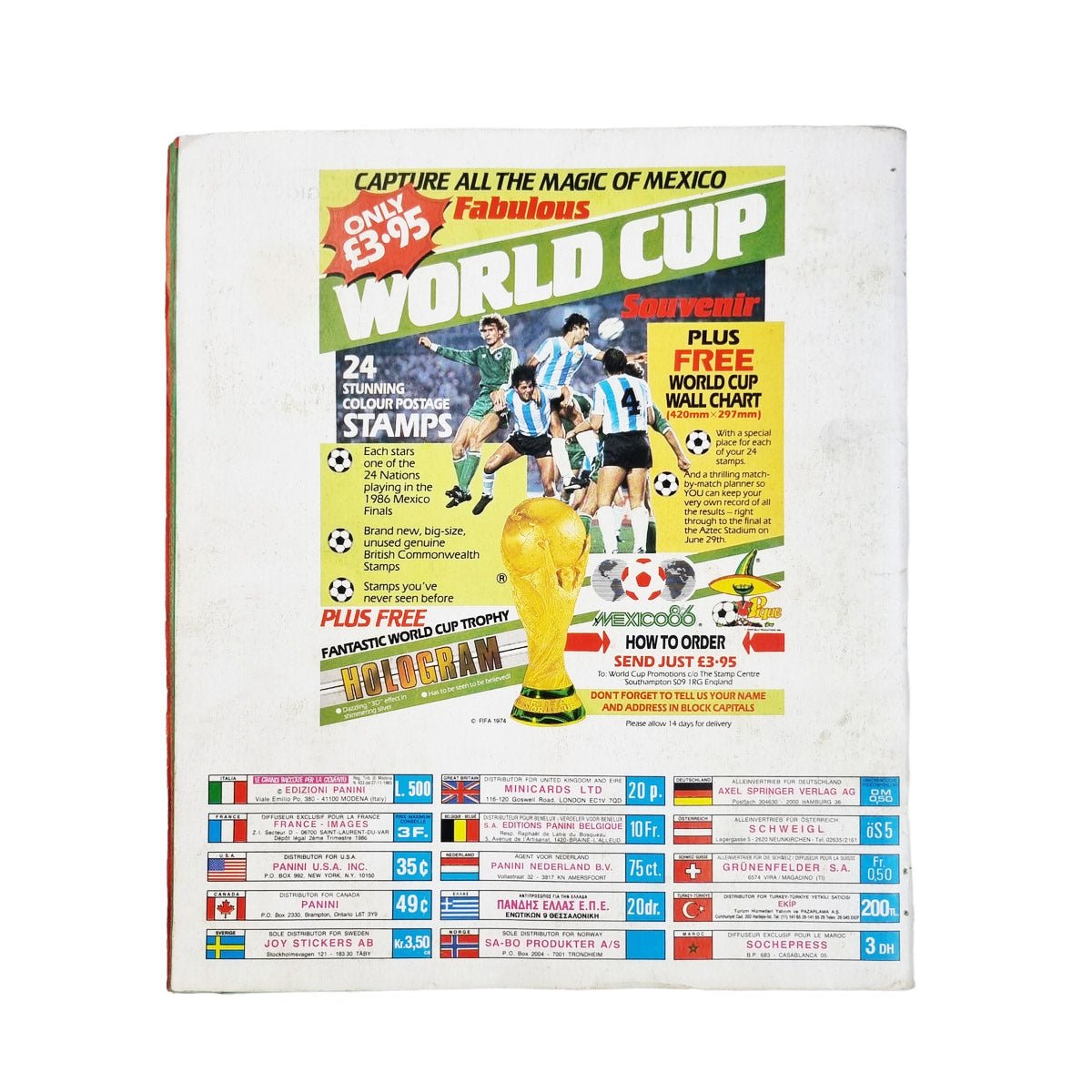 Panini Sticker Album Mexico 86 (Complete)