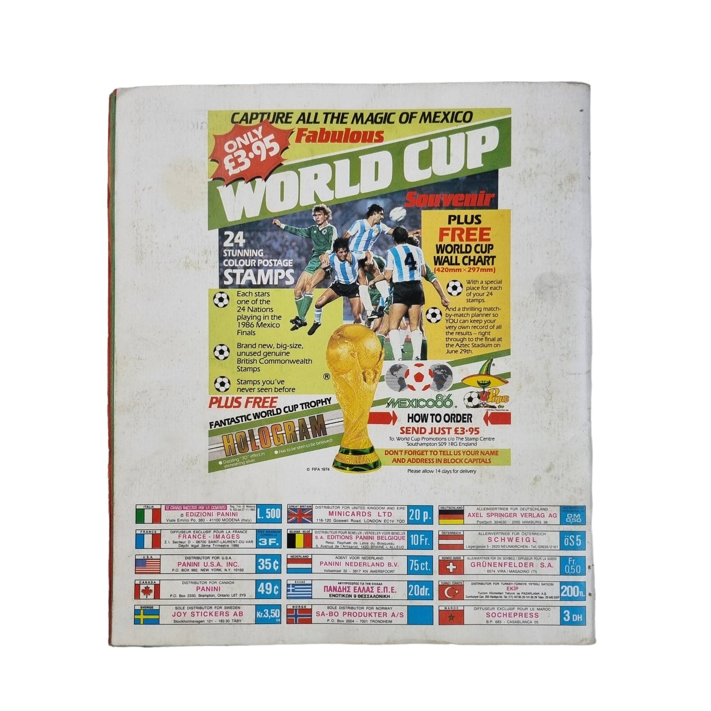 Panini Sticker Album Mexico 86 (Complete)
