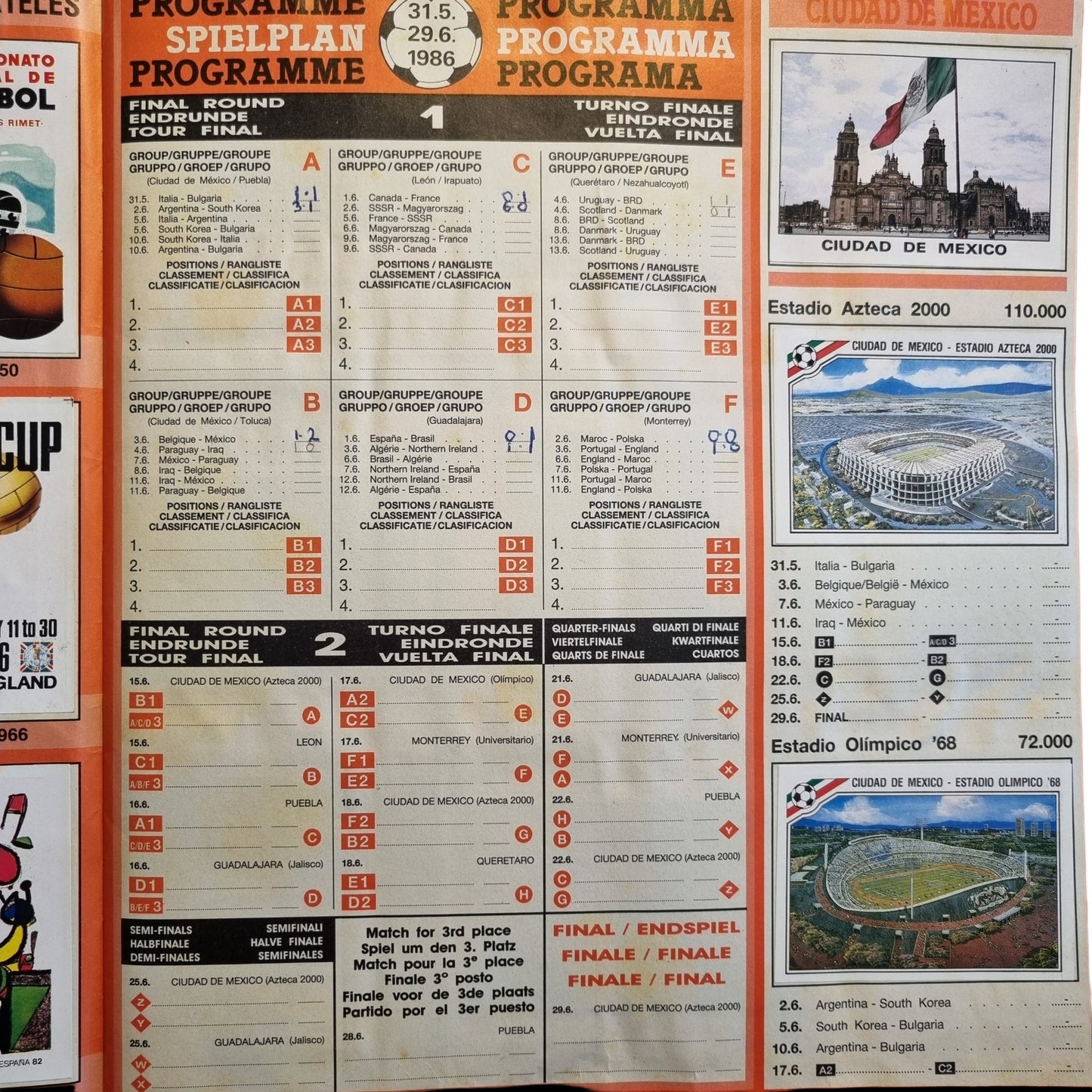 Panini Sticker Album Mexico 86 (Complete)