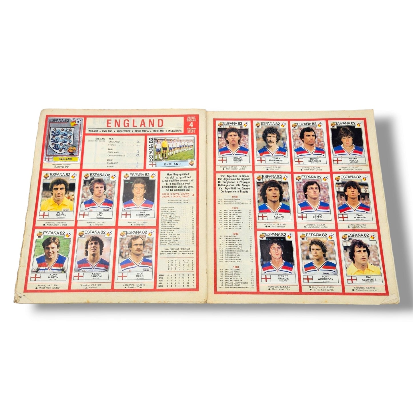 Panini World Cup Sticker Album Spain 1982 (Complete)