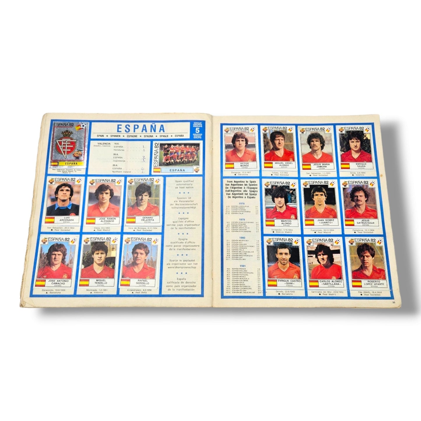 Panini World Cup Sticker Album Spain 1982 (Complete)
