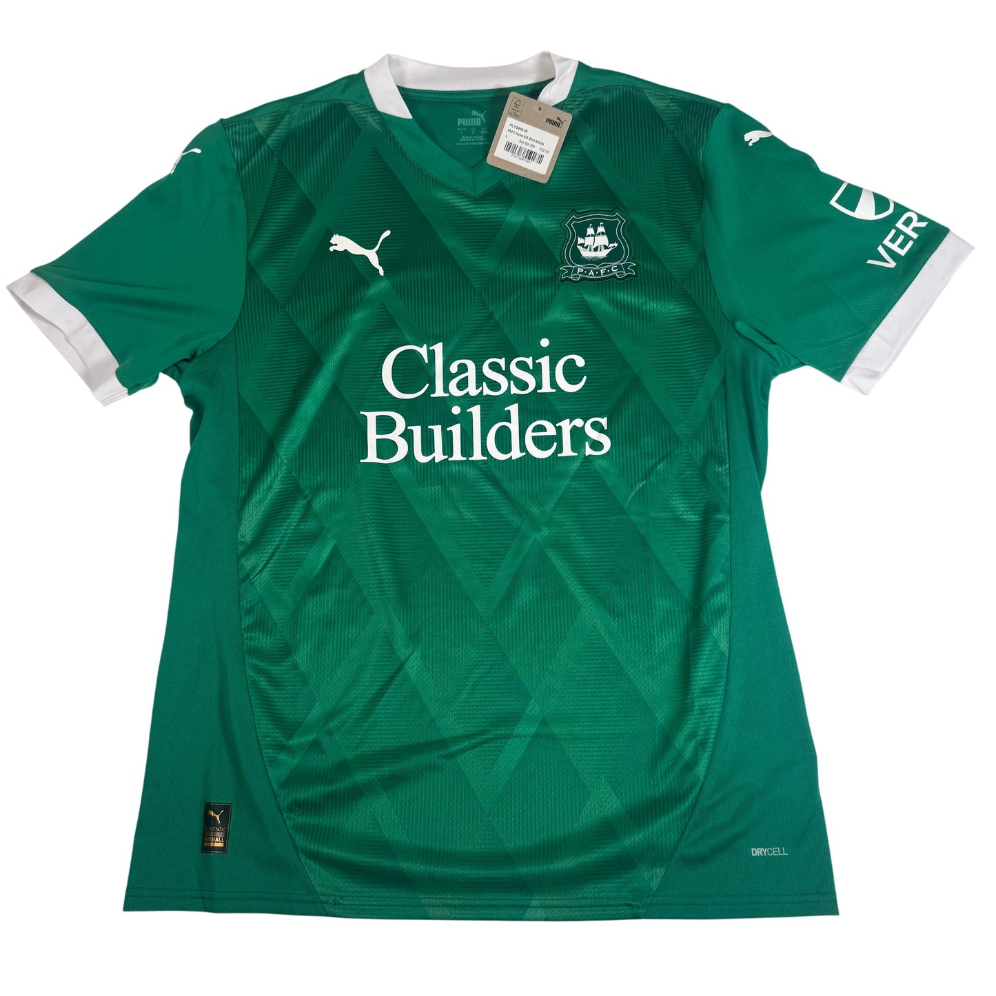 Plymouth Argyle 2024/2025 Home Football Shirt Large BNWT