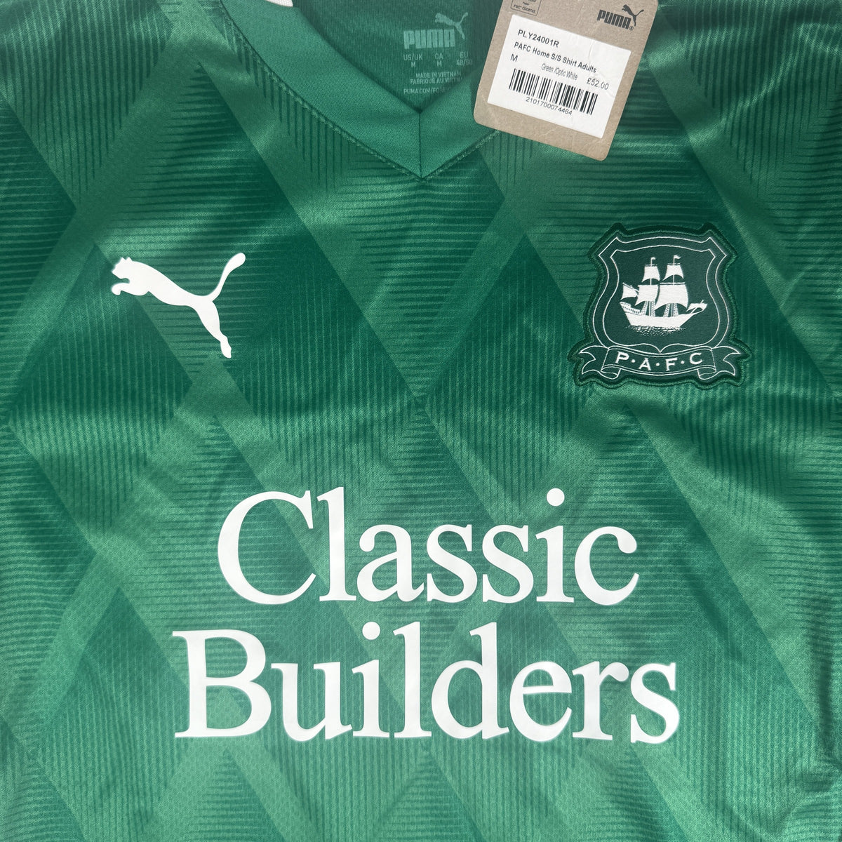 Plymouth Argyle 2024/2025 Home Football Shirt Medium BNWT