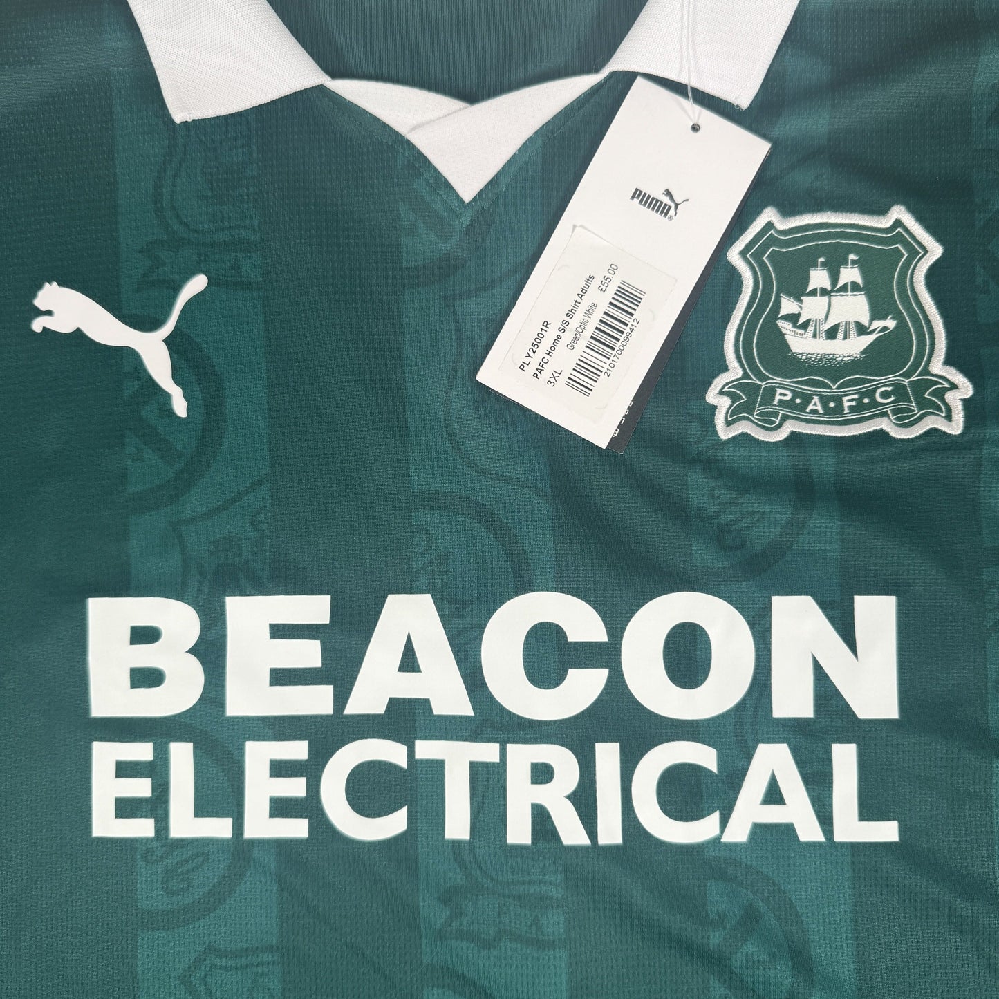 Plymouth Argyle 2025/2026 Home Football Shirt 3XL BNWT