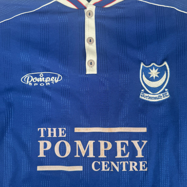Portsmouth 1999/2000 Home Football Shirt Large