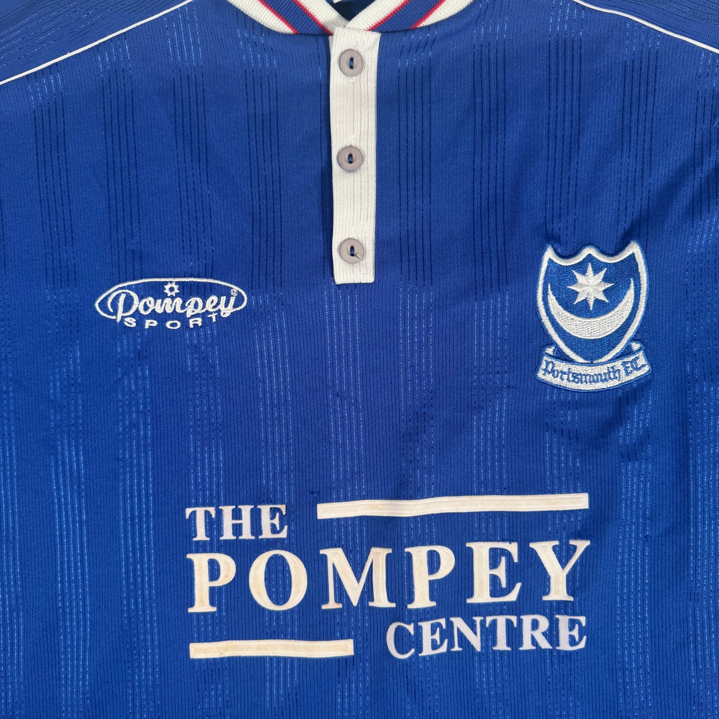 Portsmouth 1999/2000 Home Football Shirt Large