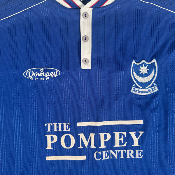 Portsmouth 1999/2000 Home Football Shirt Large