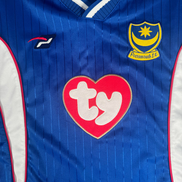 Portsmouth 2002/2003 Home Football Shirt Large