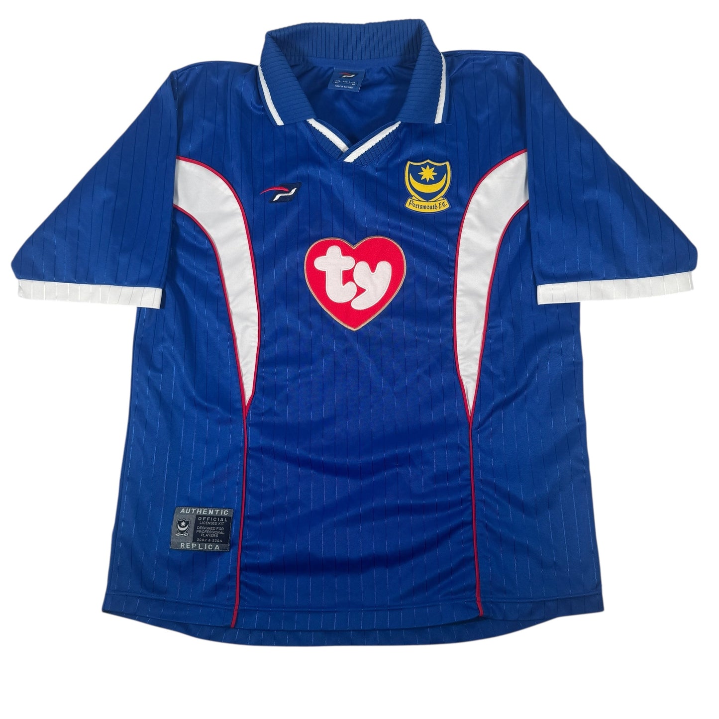 Portsmouth 2002/2003 Home Football Shirt Medium
