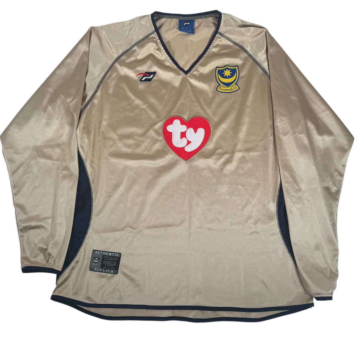 Portsmouth 2002/2003 Third Long Sleeve Football Shirt Large