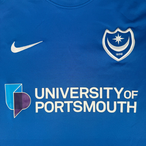Portsmouth 2021/2022 Home Football Shirt Large
