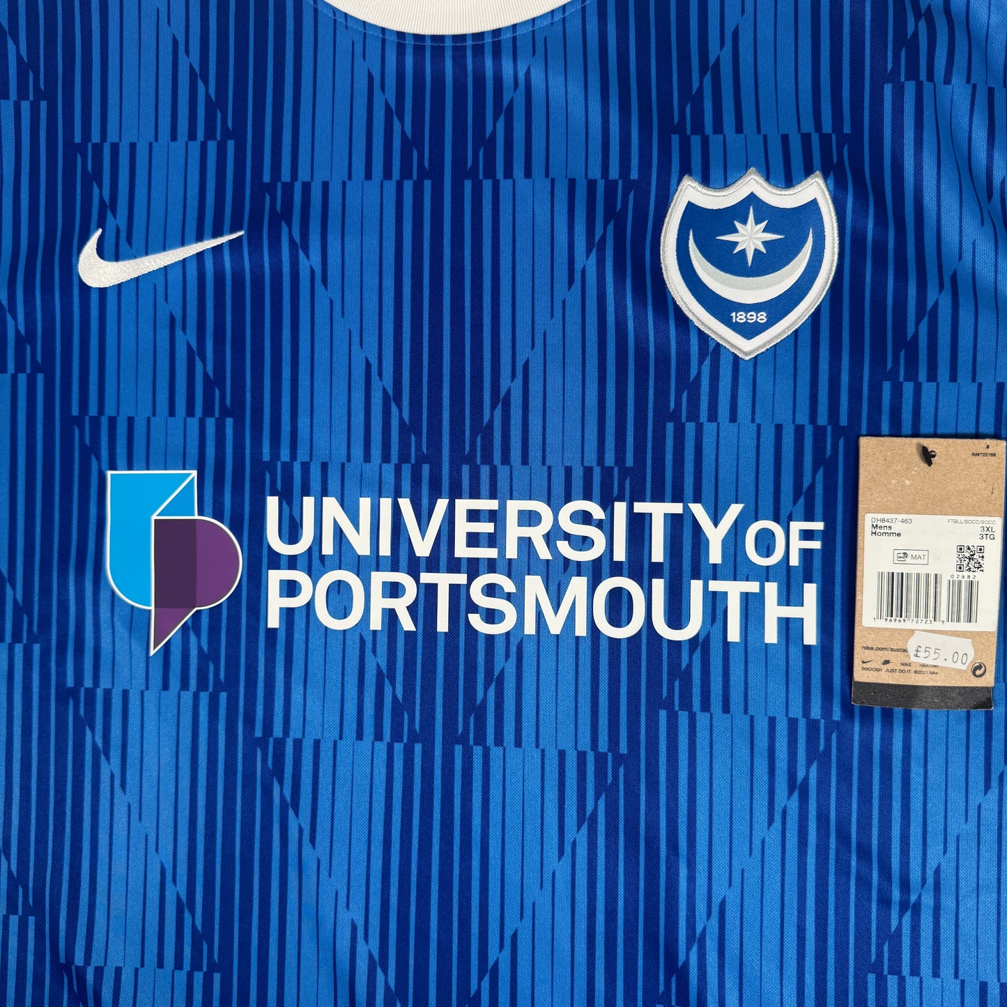 Portsmouth 2023/2024 Home Football Shirt 3XL BNWT