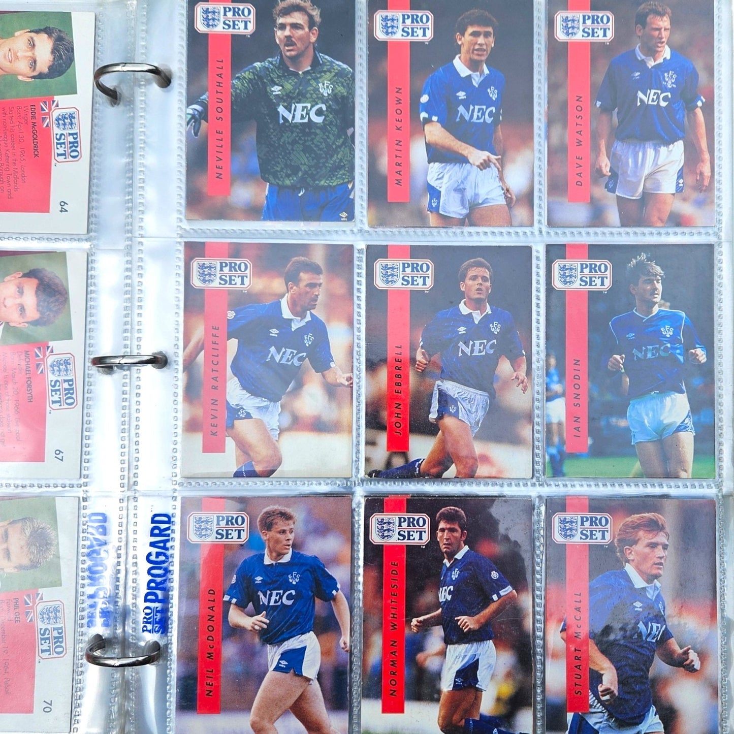 Pro Set 1990/91 English Football Card Collection (98.5% Complete)