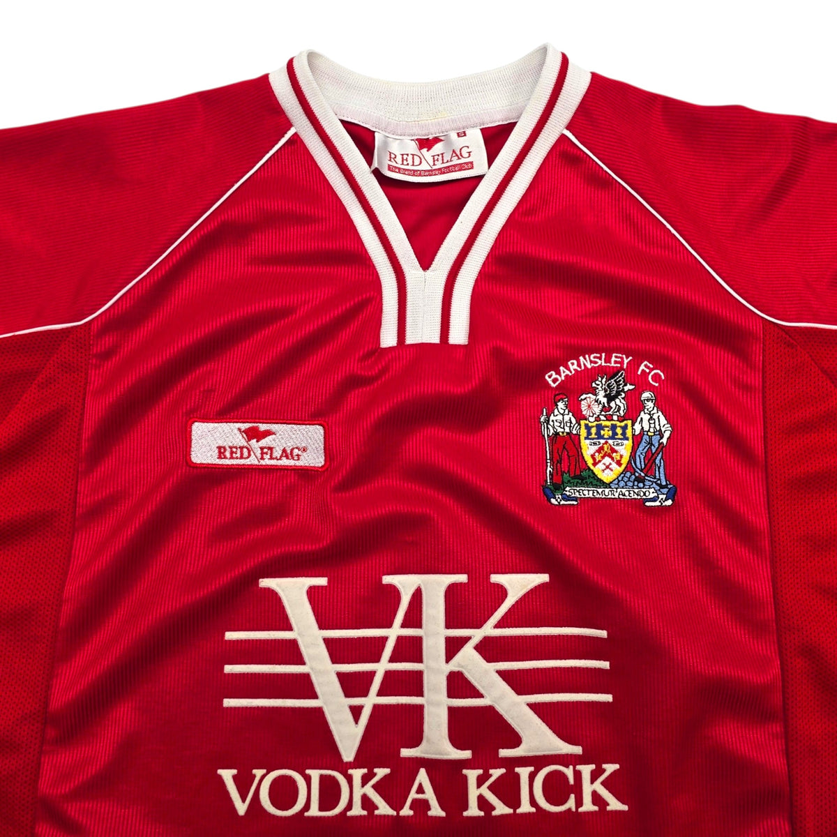 2003/04 Barnsley Home Football Shirt (S) Red Flag