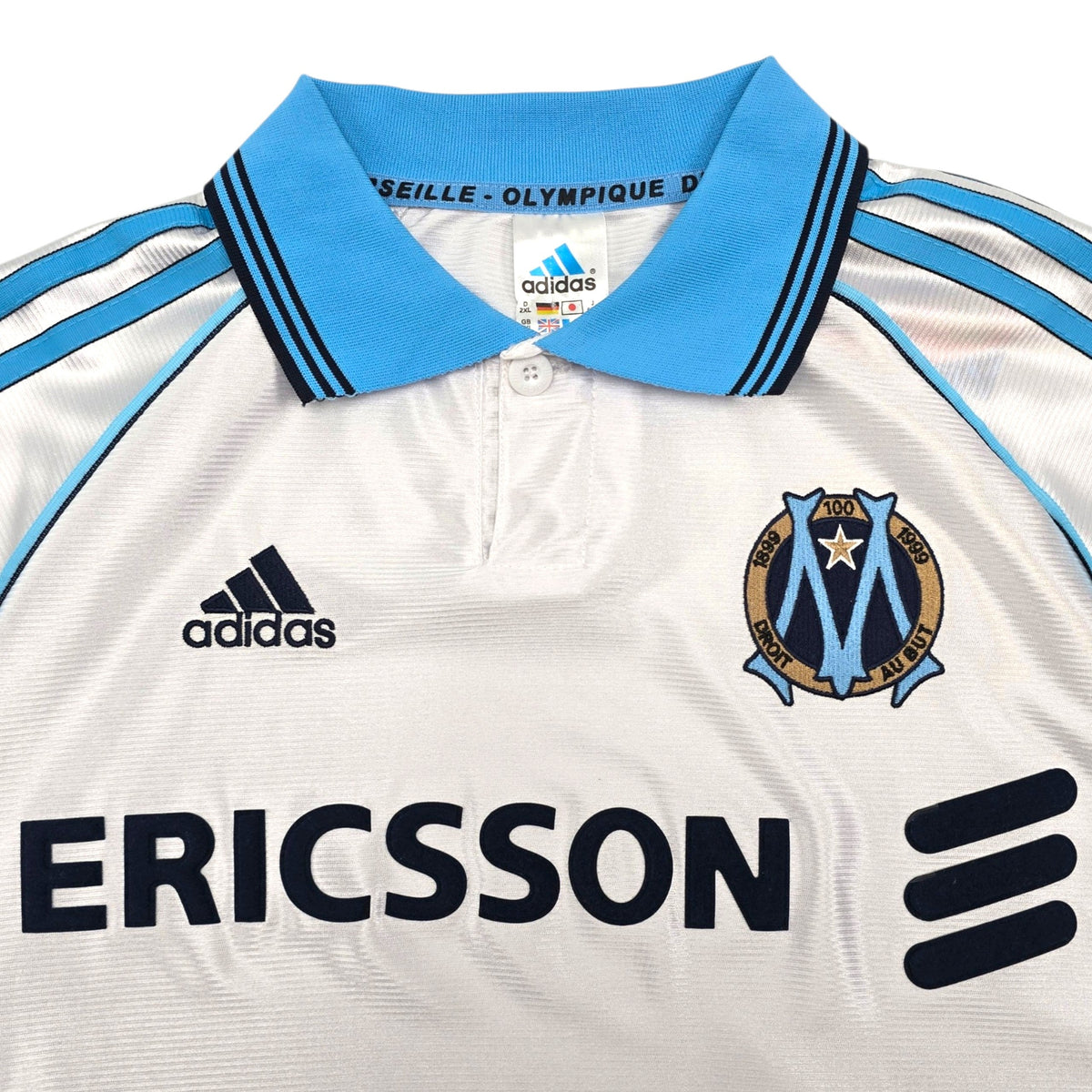 1998/99 Olympique Marseille Home Football Shirt (2XL) Adidas