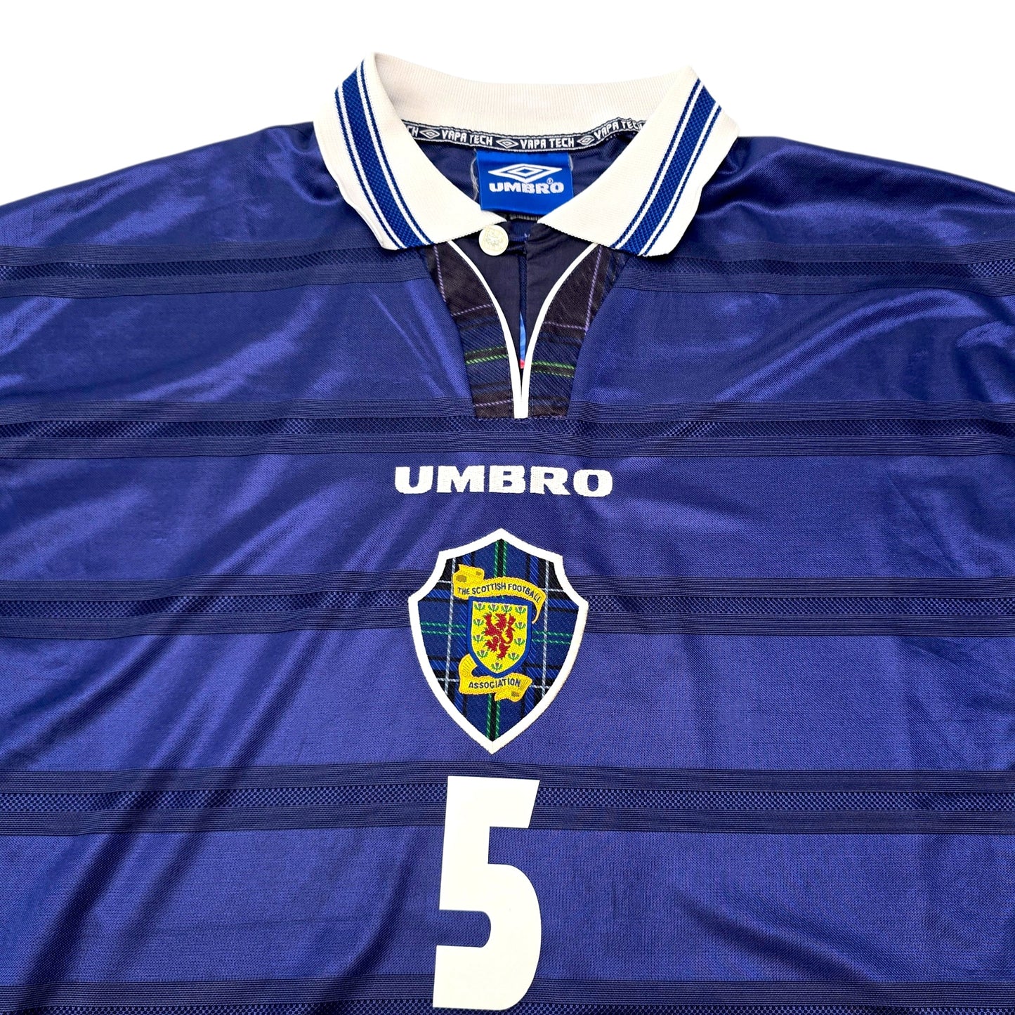 1998/00 Scotland Home Football Shirt (L) Umbro #5 Hendry