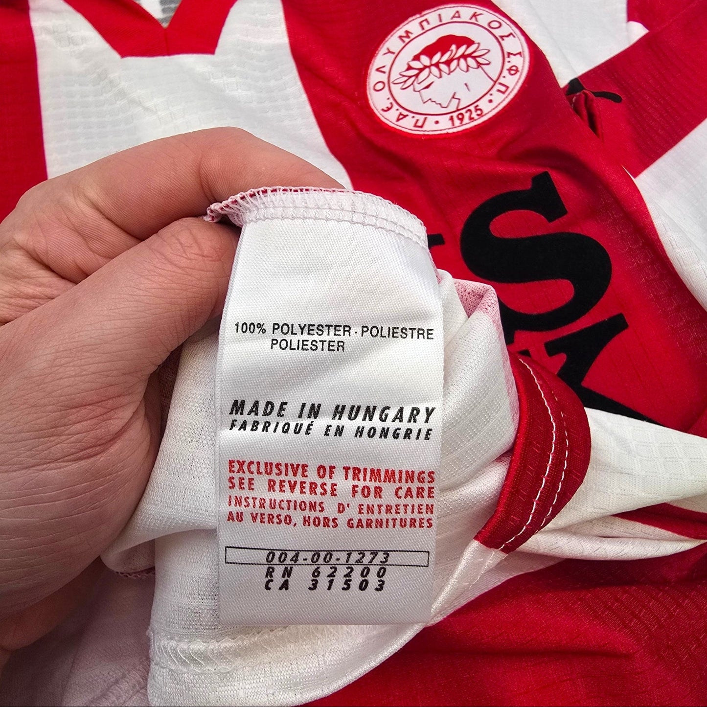1999/00 Olympiakos Home Football Shirt (XL) Puma #11 Djordjevic