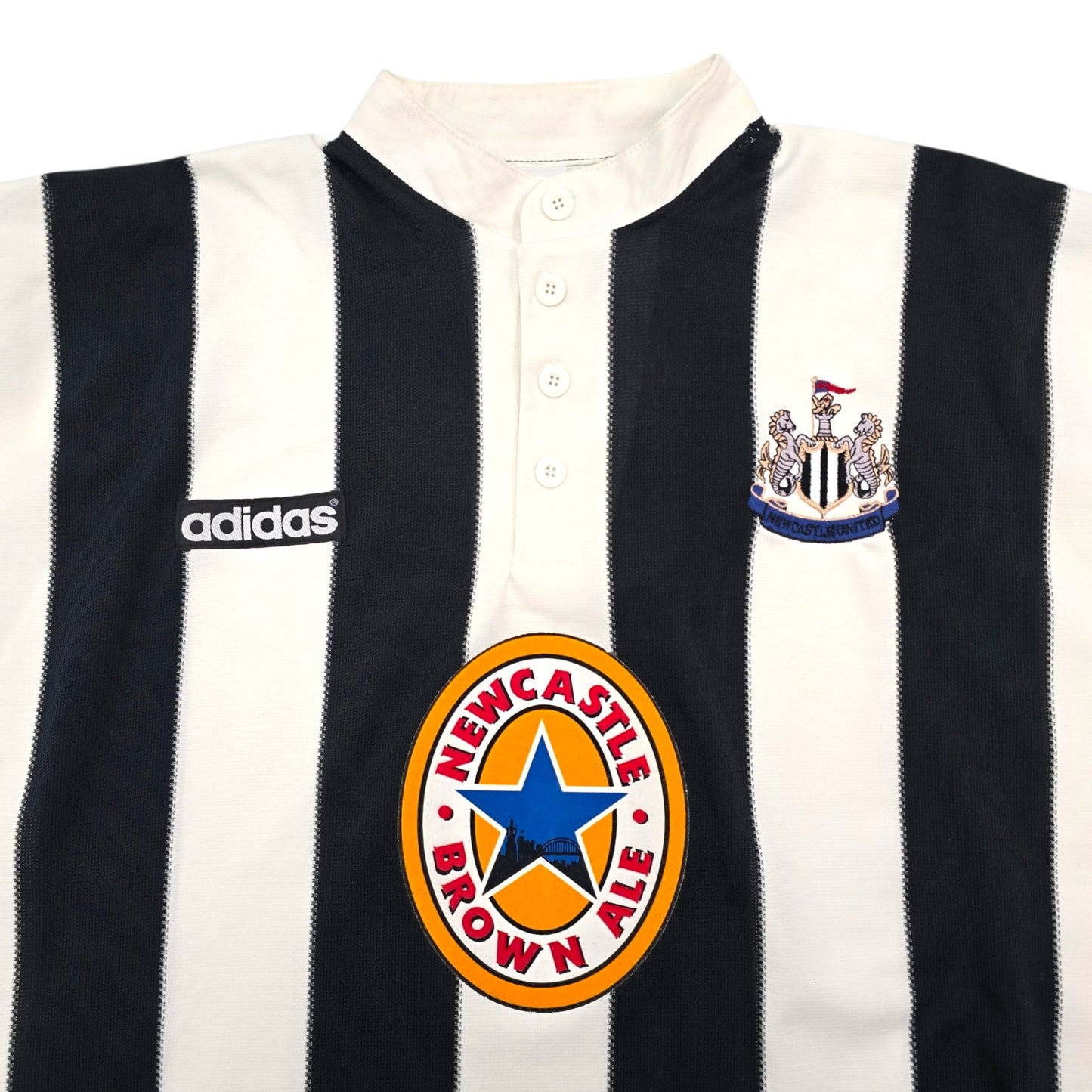 1995/96 Newcastle United Home Football Shirt (XL) Adidas #9 Shearer