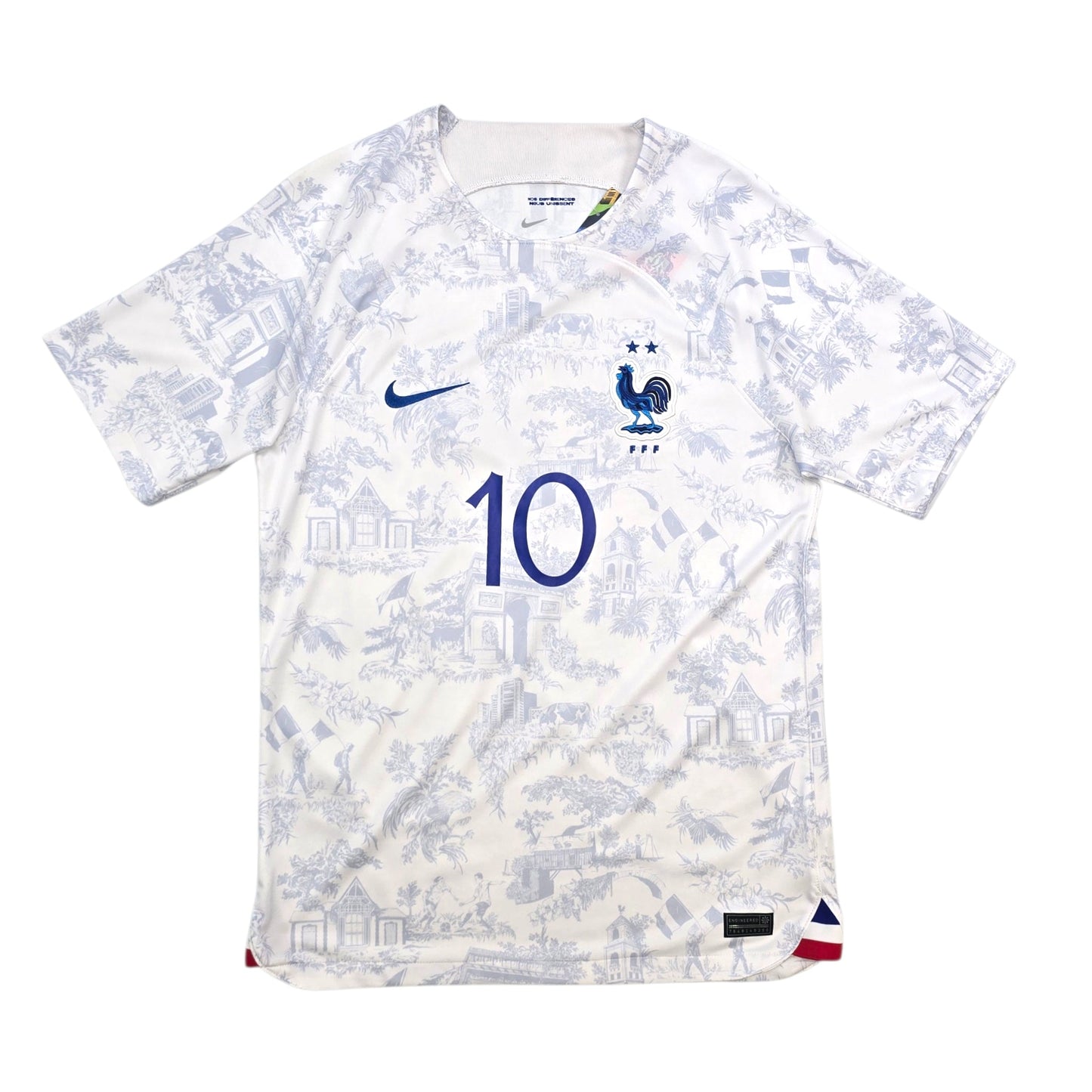 2022/23 France Away Football Shirt (M) Nike #10 Mbappe