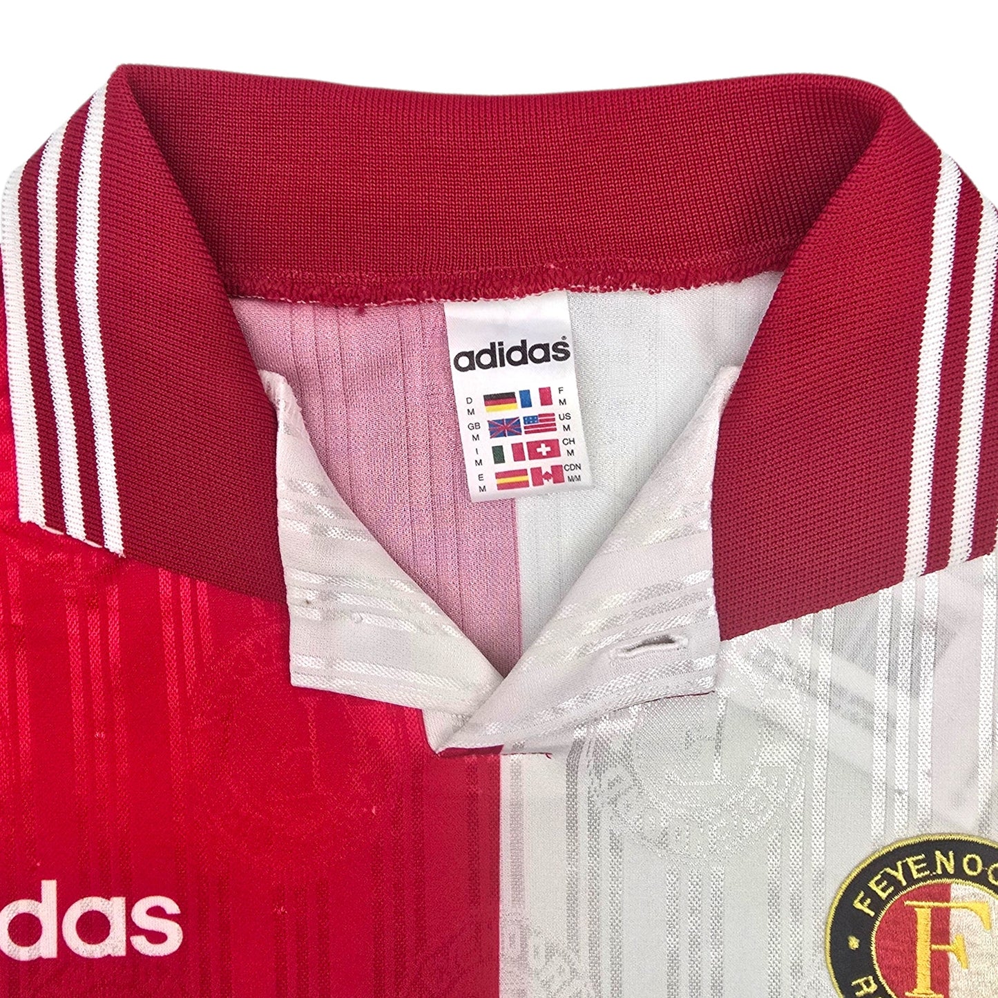 1996/97 Feyenoord Home Football Shirt (M) Adidas