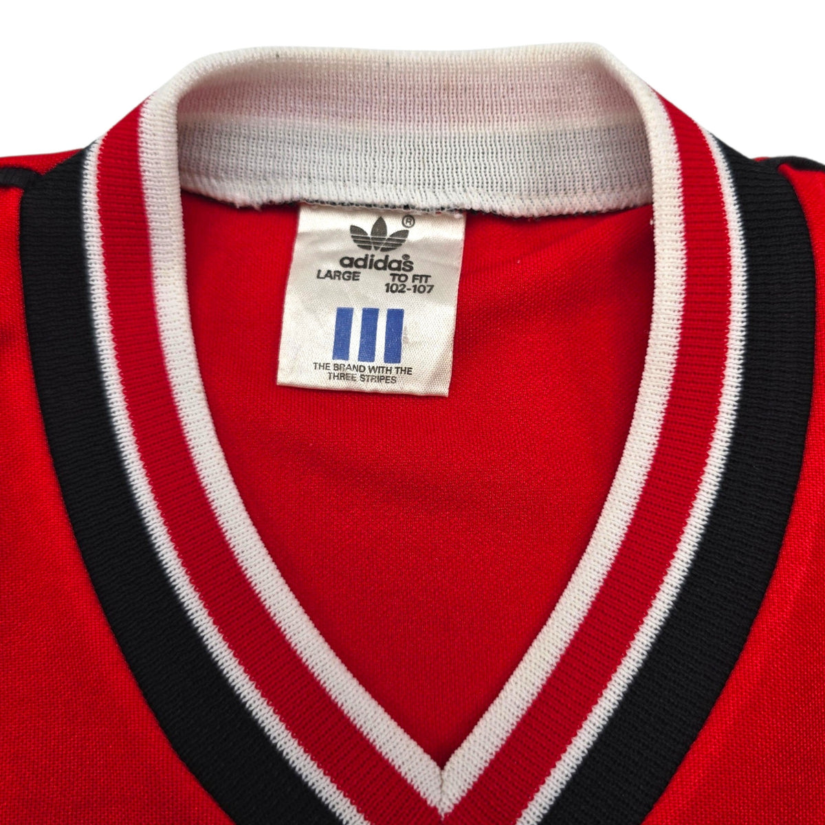 1984/86 Manchester United Home Football Shirt (L) Adidas