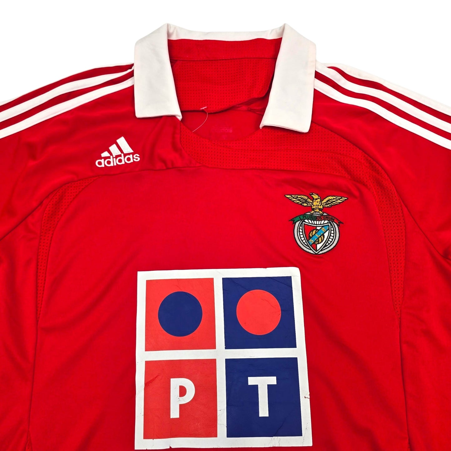 2007/08 Benfica Home Football Shirt (M) Adidas #20 Di Maria