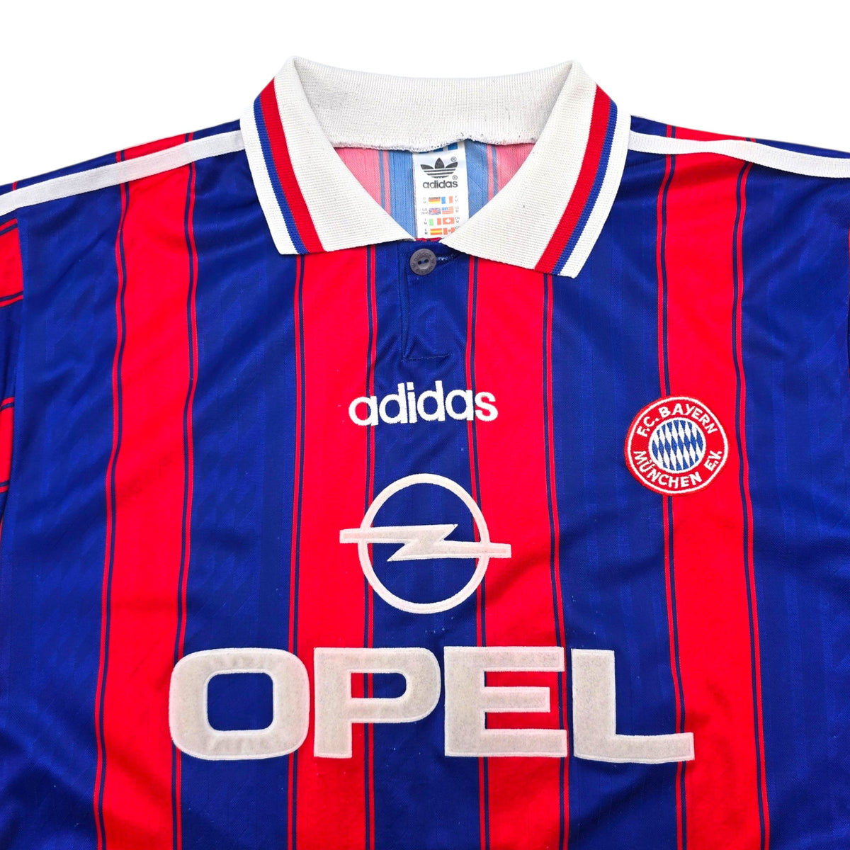 1995/97 Bayern Munich Home Football Shirt (M) Adidas #18 Klinsmann