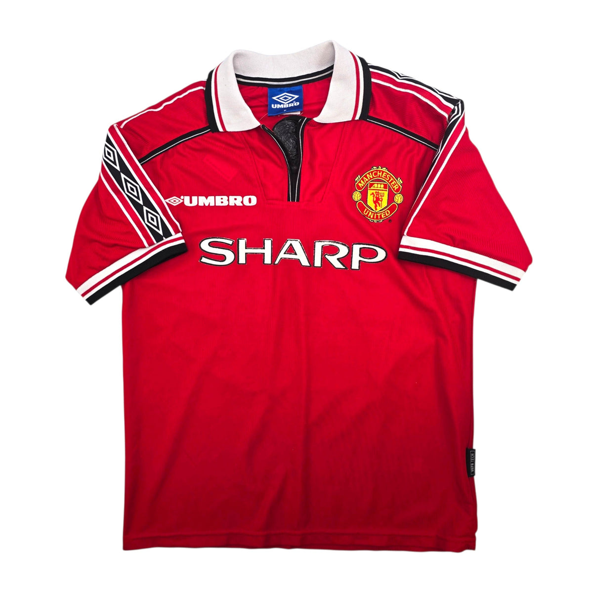 1998/00 Manchester United Home Football Shirt (M) Umbro #20 Solskjaer