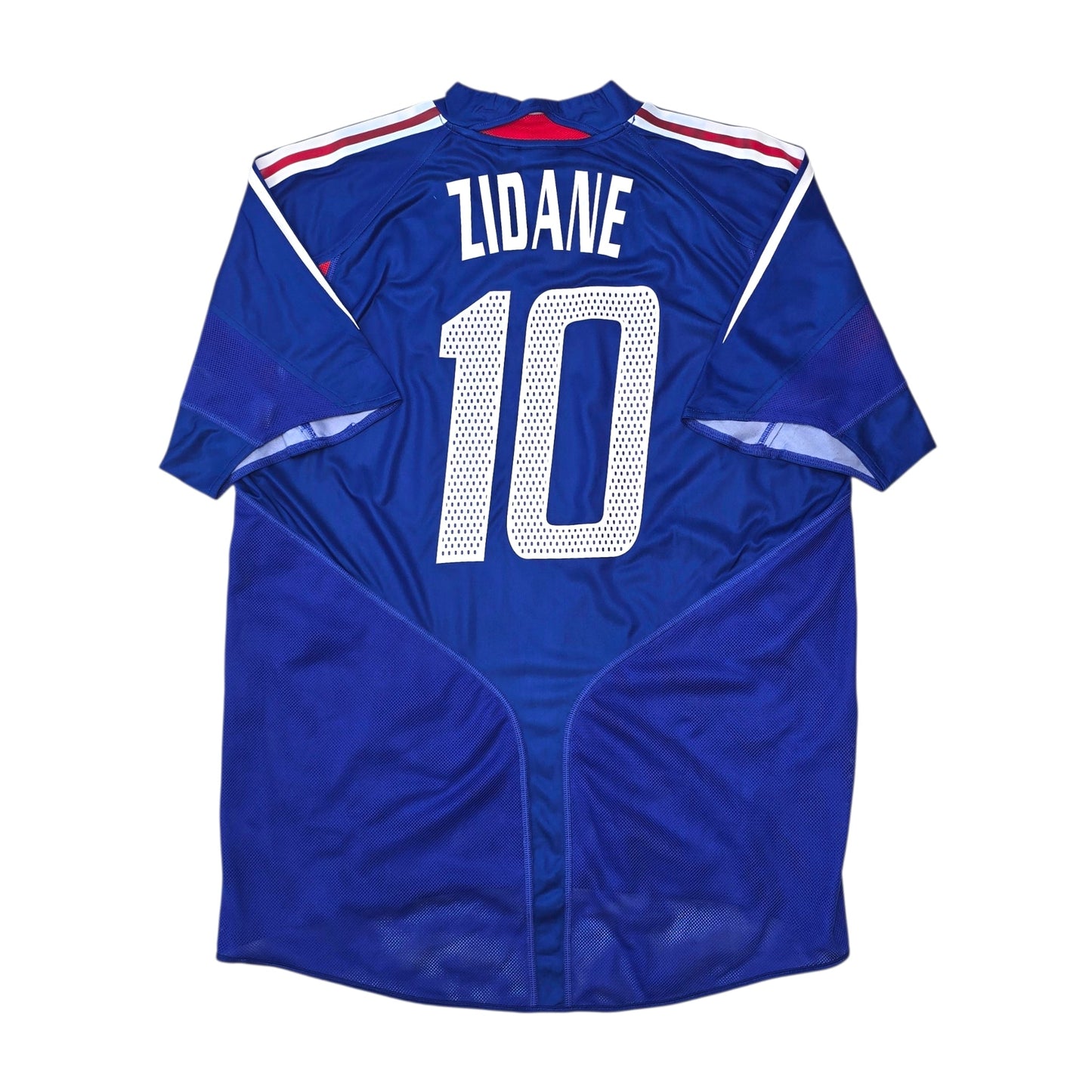 2004/06 France Home Football Shirt (L) Adidas #10 Zidane